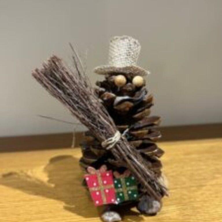 Pinecone Christmas Figure