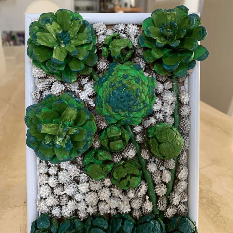 Green Succulent Wall Art