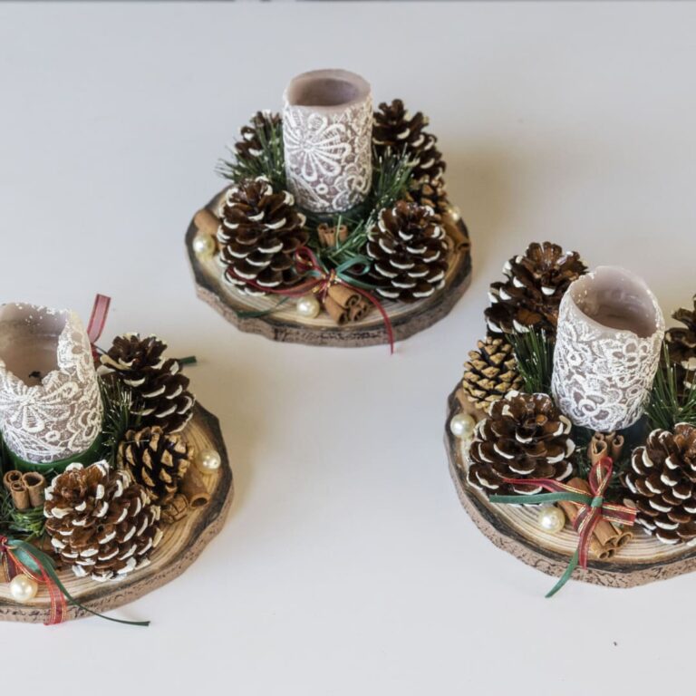 Rustic Pinecone Centrepiece