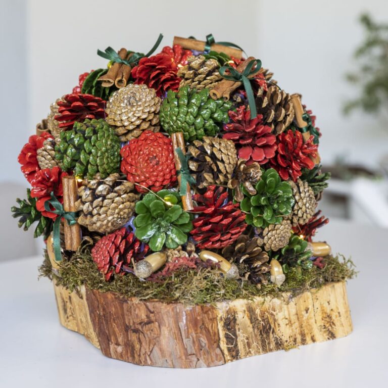 Festive Pinecone Arrangement