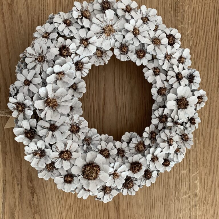 White Floral Wreath