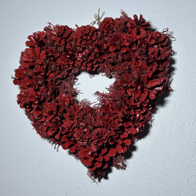 Heart Pinecone Wreath