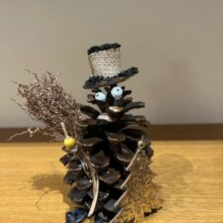 Pinecone Snowman
