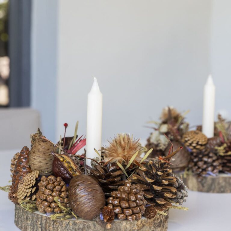 Nature Candle Centrepiece