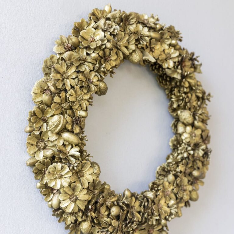 Golden Floral Wreath