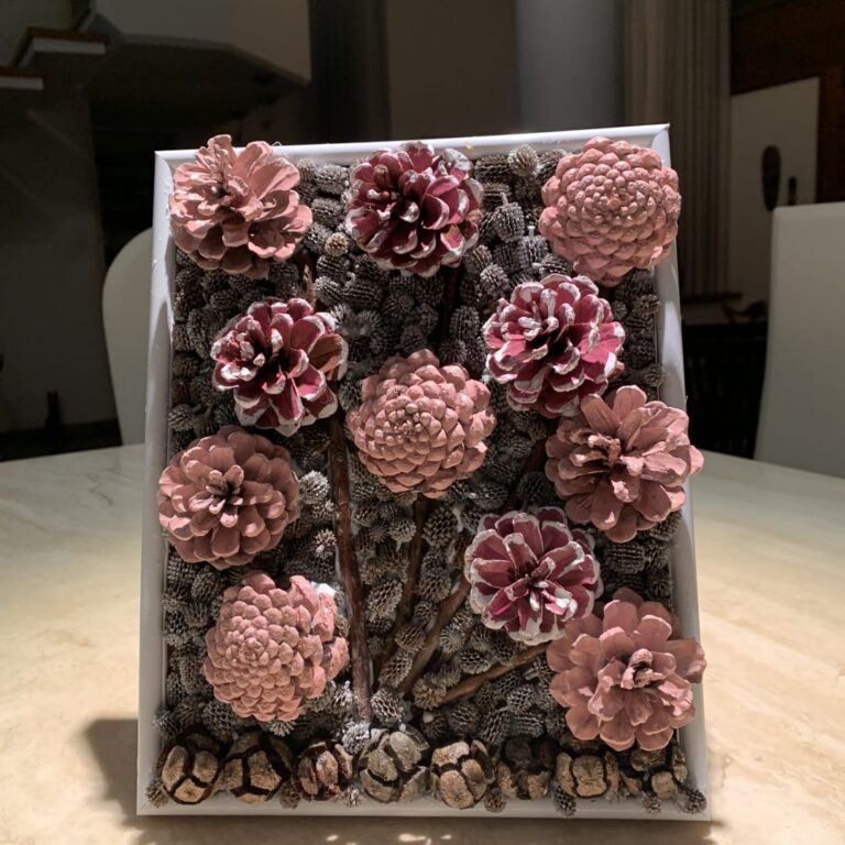 Nature-Inspired Pinecone Art