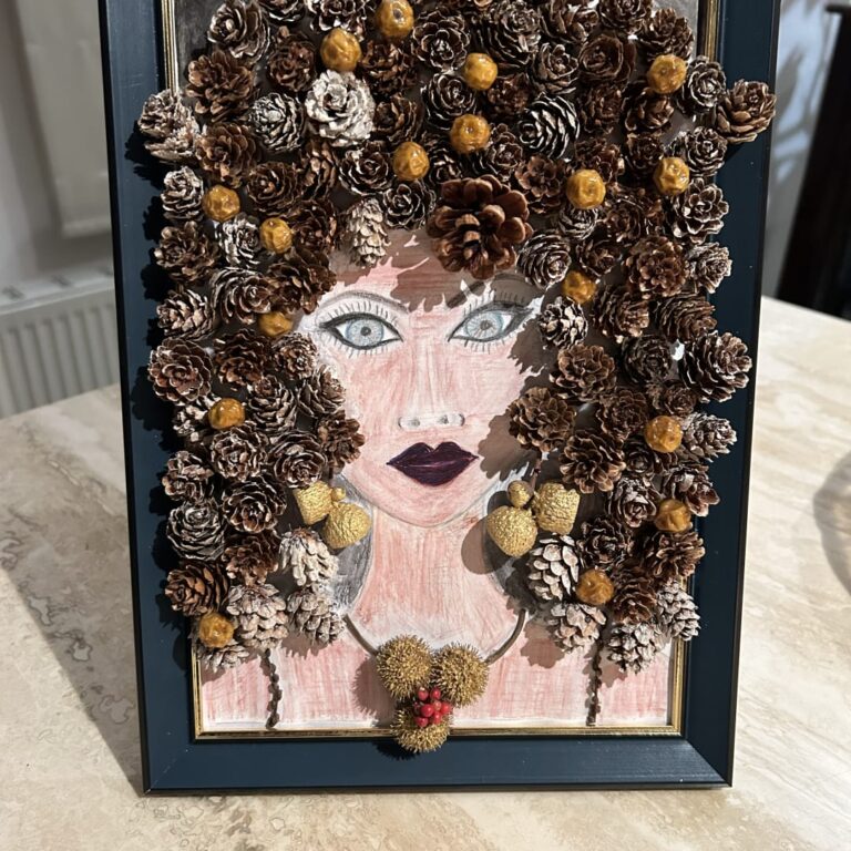 Pinecone lady